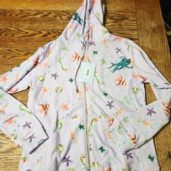 NWT Hill House The Allie Zip Up - Sea Creatures sz Medium - Picture 2 of 6